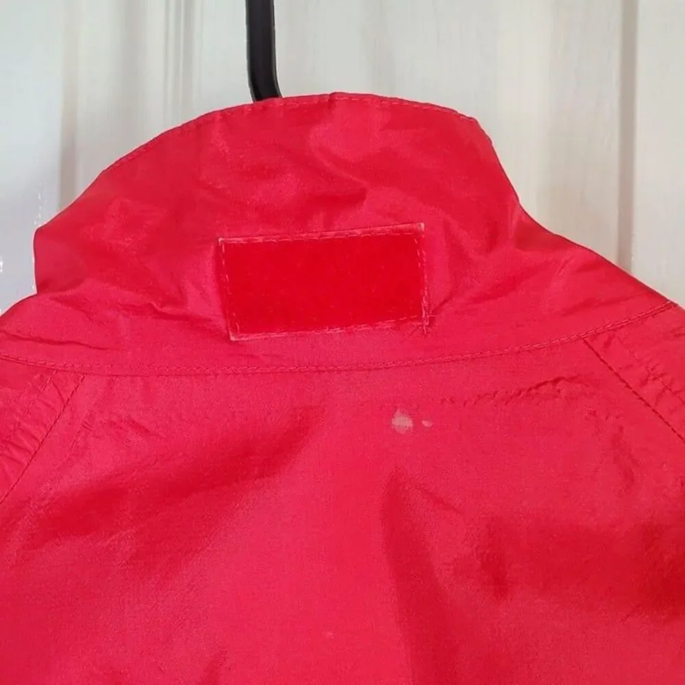 L.L. Bean Womens Jacket Pink L Reflective Full Zip Parka/Windbreaker